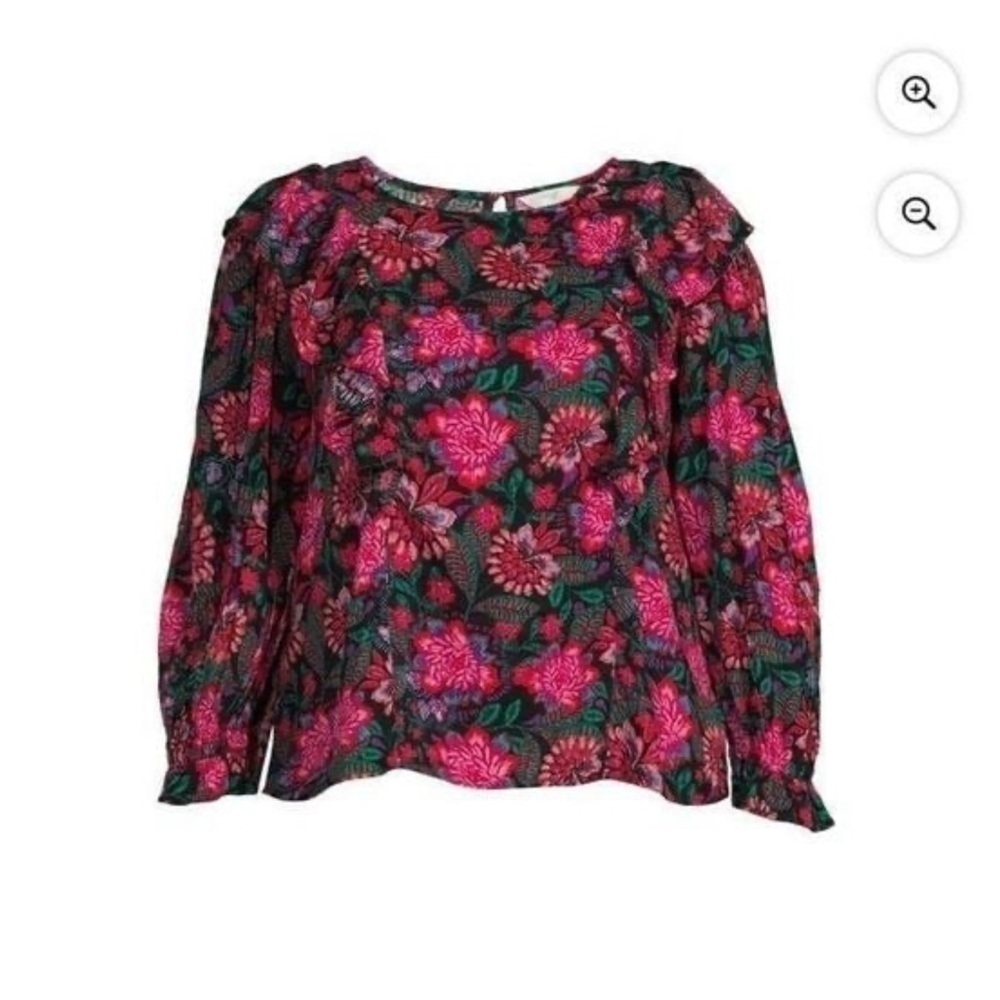 Terra and sky 0X Plus women’s ruffled top